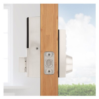Kwikset Home Connect 620 Smart Lock, Z-Wave 700 Long Range, Contemporary with Deadbolt, Satin Nickel
